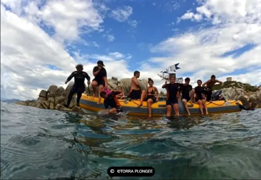 Formation enfant et adulte au premier niveau de plongée, proximité de Propriano, Torra Plongée